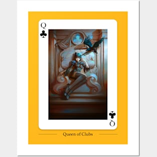 Queen of Clubs Posters and Art